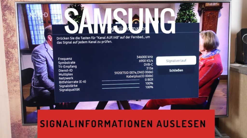 Samsung TV Signalinformationen auslesen